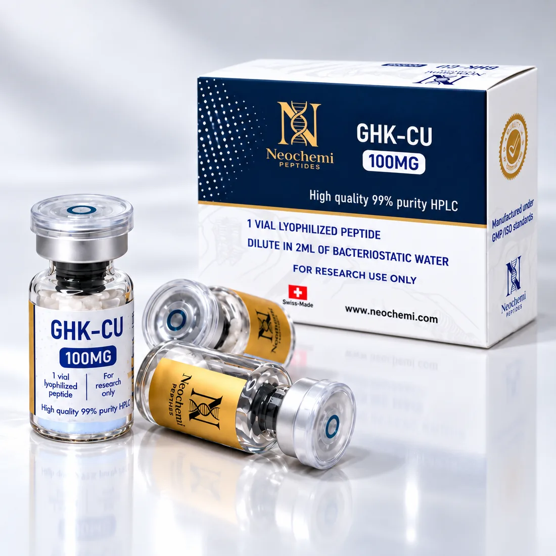 Neochemi GHK-Cu 100 mg box and vials