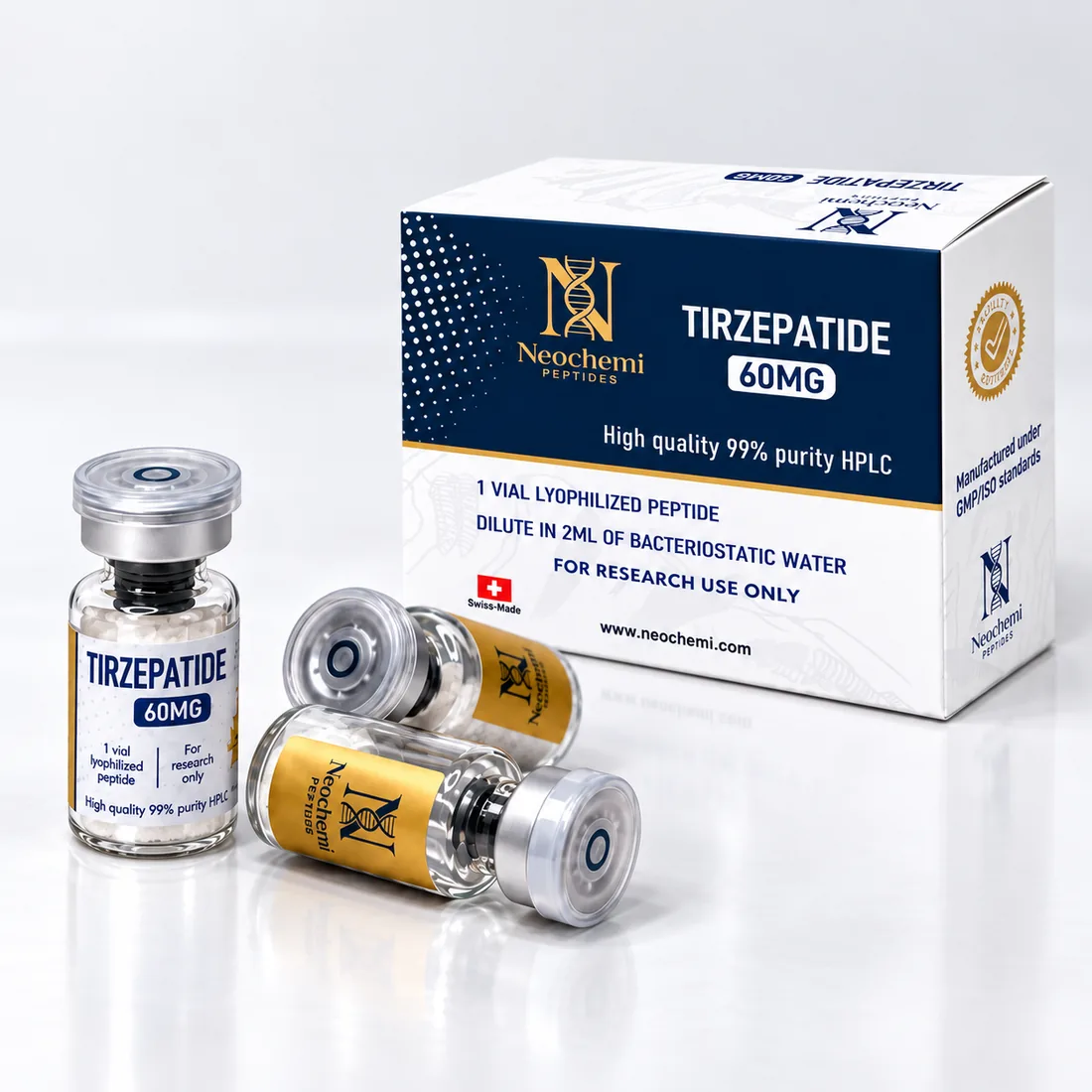 Neochemi Tirzepatide 60 mg box and vials